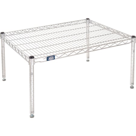 Nexel Chrome Wire Dunnage Rack, 30inW x 24inD x 14inH B2256487